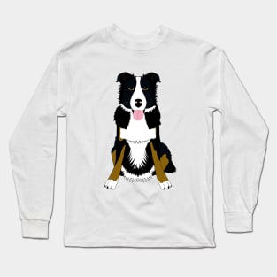 Cute dog Border Collie Long Sleeve T-Shirt